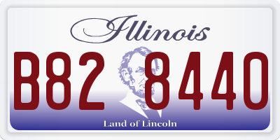 IL license plate B828440