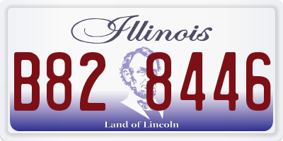 IL license plate B828446