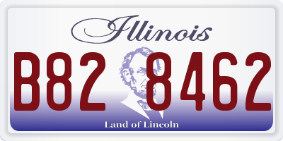 IL license plate B828462