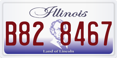 IL license plate B828467