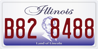 IL license plate B828488