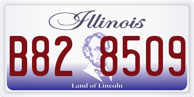 IL license plate B828509