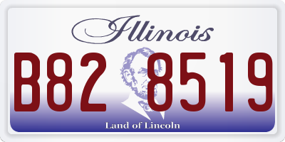 IL license plate B828519