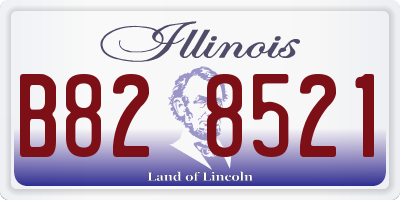 IL license plate B828521