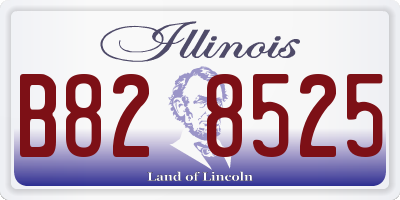 IL license plate B828525