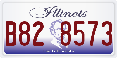 IL license plate B828573