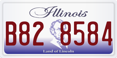 IL license plate B828584
