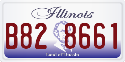 IL license plate B828661
