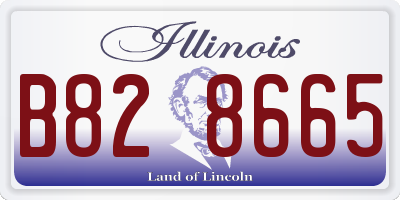 IL license plate B828665