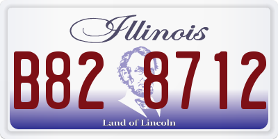 IL license plate B828712