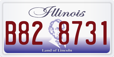 IL license plate B828731