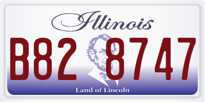 IL license plate B828747