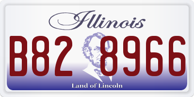 IL license plate B828966