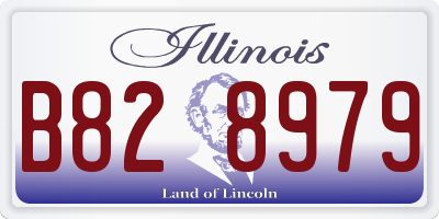 IL license plate B828979