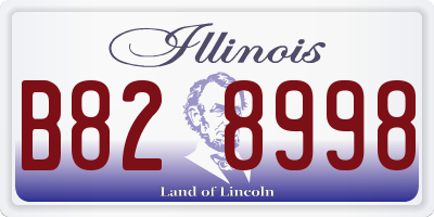 IL license plate B828998