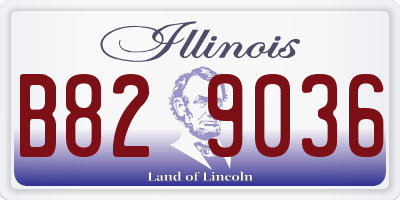 IL license plate B829036