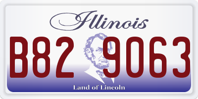 IL license plate B829063