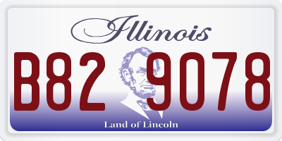 IL license plate B829078
