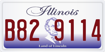 IL license plate B829114
