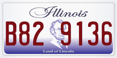 IL license plate B829136