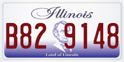 IL license plate B829148
