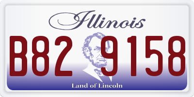 IL license plate B829158