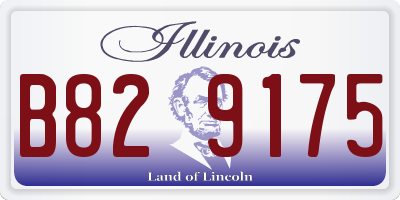 IL license plate B829175