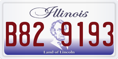 IL license plate B829193