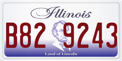 IL license plate B829243