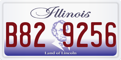 IL license plate B829256