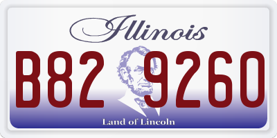 IL license plate B829260