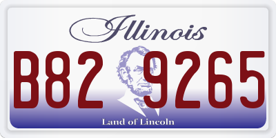 IL license plate B829265