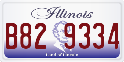 IL license plate B829334