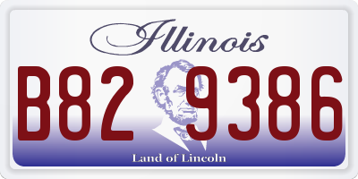 IL license plate B829386