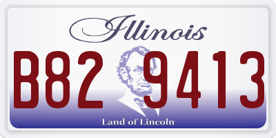 IL license plate B829413