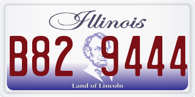 IL license plate B829444