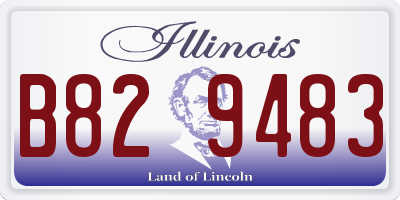 IL license plate B829483