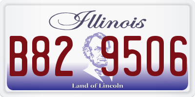 IL license plate B829506