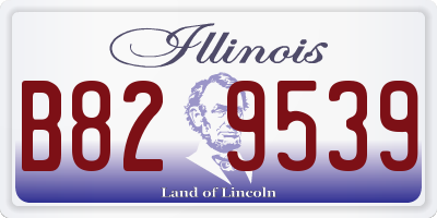 IL license plate B829539