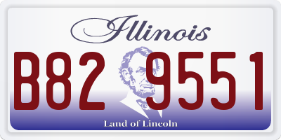 IL license plate B829551