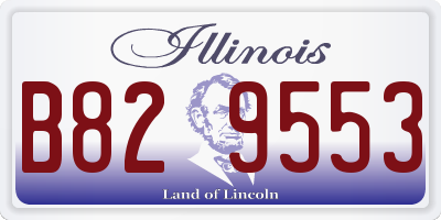 IL license plate B829553