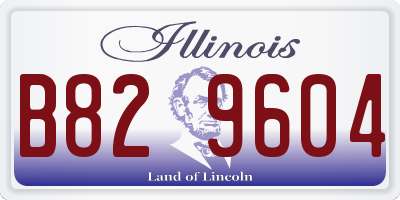 IL license plate B829604