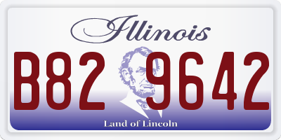 IL license plate B829642