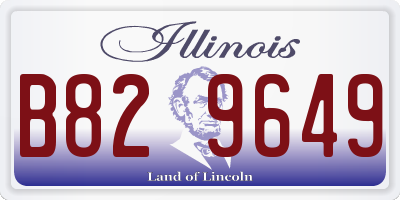 IL license plate B829649