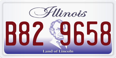 IL license plate B829658