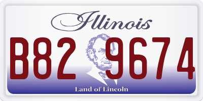 IL license plate B829674