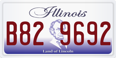IL license plate B829692