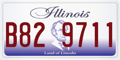 IL license plate B829711