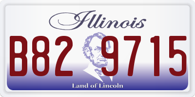 IL license plate B829715
