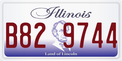 IL license plate B829744